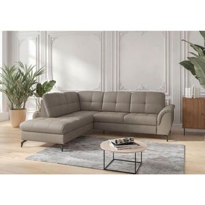 Sit & More ROHOVÁ SEDAČKA, textil, kůže, šedá obraz