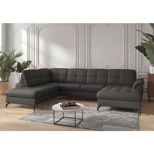 Sit & More SEDACÍ SOUPRAVA, textil, kůže, antracitová obraz