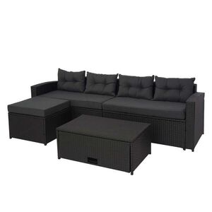 MCW POLY-RATTAN SADA Černá, antracitová obraz