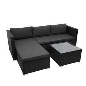 MCW POLY-RATTAN SADA Černá, šedá obraz
