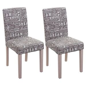 MCW JÍDELNÍ ŽIDLE SCHRIFT Šedá, béžová, sada 2 ks obraz