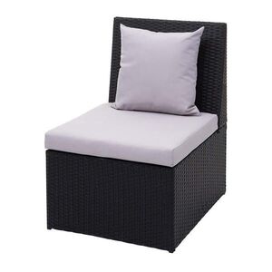 MCW POLY-RATTAN KŘESLO Černé obraz