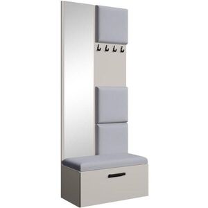 Beautysofa PŘEDSÍŇOVÁ sestava Margaret III 81/203/43 s čalouněnými panely, kašmírová|černá obraz