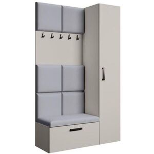 Beautysofa PŘEDSÍŇOVÁ sestava Margaret I+IV 121/203/43 s čalouněnými panely, kašmírová|černá obraz