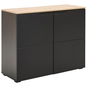 MID.YOU KOMODA, černá, barvy dubu, 100/80/40 cm obraz