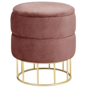 RAUMHIRSCH FURNITURE PODNOS s úložným prostorem, čalouněný podnos růžový 37/42/37 obraz