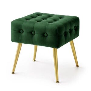 RAUMHIRSCH FURNITURE ČALOUNĚNÁ LAVIČKA s sametovým vzhledem, zelená 40/42/40 obraz