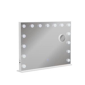 Vicco ZRCADLO TOALETNÍHO STOLKU Greta Bílá 58 x 47 cm s osvětlením LED obraz