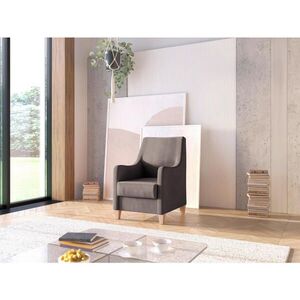 Sit & More KŘESLO, textil, tmavě hnědá obraz