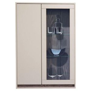 Stylife ZÁVĚSNÁ VITRÍNA, barvy ořechu, kašmírová, 78/113/36 cm obraz