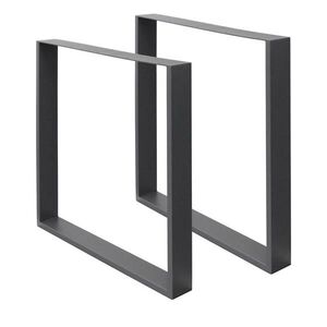 ECD-Germany SADA 2 kusů nohou ke stolu 60 x 72 cm antracit obraz