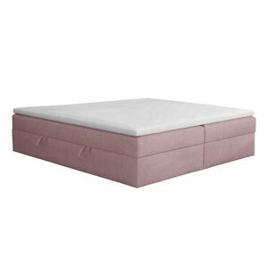 Fedve BOXSPRINGOVÁ POSTEL Huush 200x200 cm, Starorůžová obraz