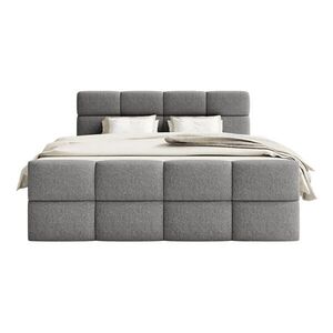Fedve BOXSPRINGOVÁ POSTEL ALZEA 200x200 cm, Tmavě šedá obraz