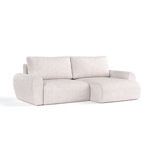AltaBeds ROHOVÁ SEDAČKA OMARI, textil, Světle béžová obraz