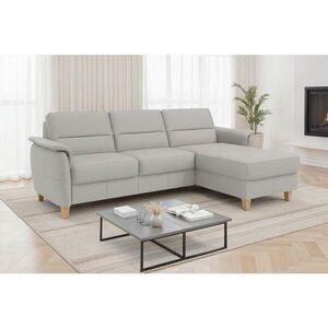 Sit & More ROHOVÁ SEDAČKA, kůže, světle šedá obraz