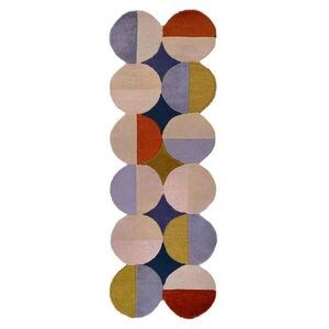Flair Rugs BĚHOUN, 80/230 cm, modrá, rezavá obraz