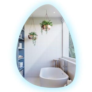 TULUP LED ZRCADLO 64x90 cm asymetrické 6000K obraz