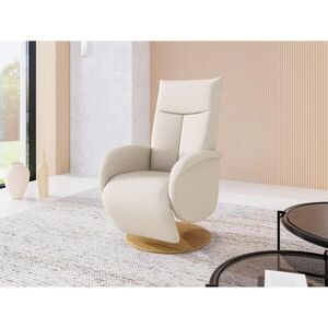 Sit & More RELAXAČNÍ KŘESLO, textil, krémová obraz