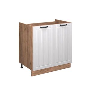 Vicco SKŘÍŇKA POD DŘEZ Fame-Line Bílý venkovský dům 80 cm , PD Antracit obraz