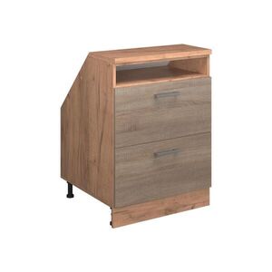 Vicco ŠIKMÁ SKŘÍŇ Rion Sonoma 60 x 81.6 cm se 2 zásuvkami, korpus skříně hloubka 60 cm obraz