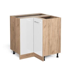 Vicco ROHOVÁ SKŘÍŇKA R-Line Bílá vysoký lesk 75.6 cm bez pracovní desky obraz