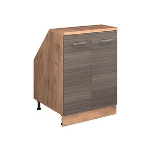Vicco ŠIKMÁ SKŘÍŇ Rion Ušlechtilá šedá 60 x 81.6 cm se 2 dveřmi, korpus skříně hloubka 60 cm obraz