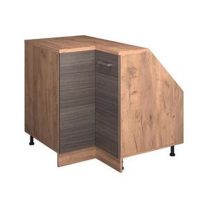 Vicco ROHOVÁ KUCHYŇSKÁ SKŘÍŇKA POD ŠIKMOU STŘECHU R-Line Ušlechtilá šedá 75.6 cm s 1 dveřmi, korpus skříně hloubka 60 cm obraz
