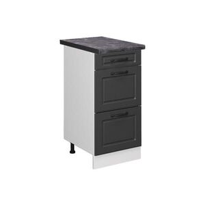 Vicco SPODNÍ SKŘÍŇKA KUCHYŇSKÉ LINKY R-Line Antracitový venkovský dům 40 cm se zásuvkami, PD Antracit obraz