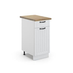 Vicco SPODNÍ SKŘÍŇKA KUCHYŇSKÉ LINKY Fame-Line Bílý venkovský dům 40 cm , PD Dub obraz