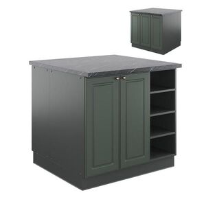 Vicco KUCHYŇSKÝ OSTROV Fame-Line Zeleno-zlatá Country House/Anthracite 90 cm bez pracovní desky obraz