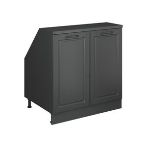 Vicco ŠIKMÁ SKŘÍŇ Rion Antracitový venkovský dům 80 x 81.6 cm se 2 dveřmi, korpus skříně hloubka 60 cm obraz