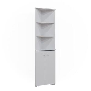 Vicco KOUPELNOVÁ SKŘÍŇKA Fynn Bílá 51.5 x 175 cm Rohová skříň se 2 dveřmi obraz