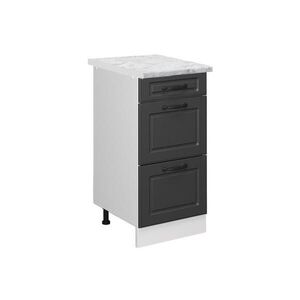 Vicco SPODNÍ SKŘÍŇKA KUCHYŇSKÉ LINKY R-Line Antracitový venkovský dům 40 cm PD Mramor obraz