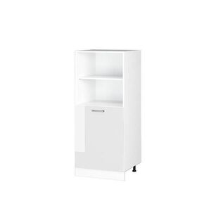 Vicco UNIVERZÁLNÍ SPÍŽNÍ SKŘÍŇKA R-Line Bílá vysoký lesk 60 cm s otevřenými policemi a dvířky obraz