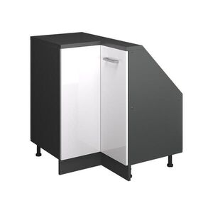 Vicco ROHOVÁ KUCHYŇSKÁ SKŘÍŇKA POD ŠIKMOU STŘECHU R-Line Bílá vysoký lesk 75.6 cm s 1 dveřmi obraz