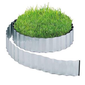Relaxdays OBRUBA Stříbrná kovová pozinkovaná 1500 cm obraz