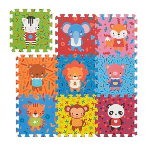 Relaxdays PUZZLEMATA Barevná 9-dílná EVA pěna obraz