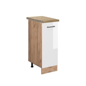 Vicco LÉKÁRNIČKOVÁ SKŘÍŇKA R-Line Bílá vysoký lesk 30 cm , PD Dub obraz