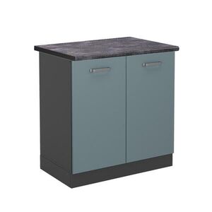 Vicco SKŘÍŇKA POD DŘEZ R-Line Modrošedá 80 cm , PD Antracit obraz