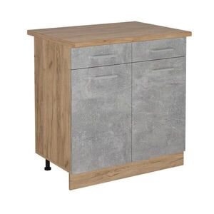 Vicco SPODNÍ SKŘÍŇKA KUCHYŇSKÉ LINKY R-Line Beton 80 cm , PD Dub obraz