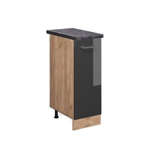 Vicco LÉKÁRNIČKOVÁ SKŘÍŇKA R-Line Antracitový vysoký lesk 30 cm , PD Antracit obraz