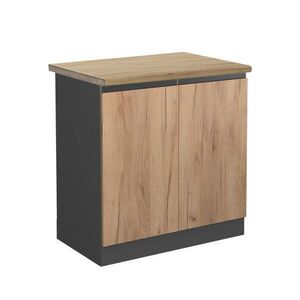 Vicco SKŘÍŇKA POD DŘEZ R-Line Zlatý mocný dub 80 cm , PD Dub obraz