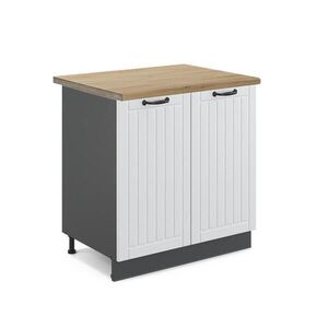 Vicco SKŘÍŇKA POD DŘEZ Fame-Line Bílý venkovský dům 80 cm , PD Dub obraz