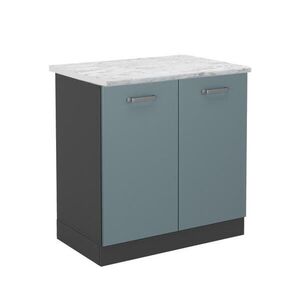 Vicco SKŘÍŇKA POD DŘEZ R-Line Modrošedá 80 cm PD Mramor obraz