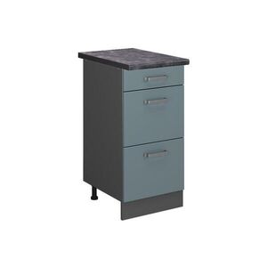 Vicco SPODNÍ SKŘÍŇKA KUCHYŇSKÉ LINKY R-Line Modrošedá 40 cm se zásuvkami, PD Antracit obraz