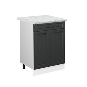 Vicco SPODNÍ SKŘÍŇKA KUCHYŇSKÉ LINKY R-Line Antracitový venkovský dům 60 cm se zásuvkou, PD Mramor obraz