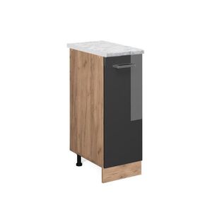 Vicco LÉKÁRNIČKOVÁ SKŘÍŇKA R-Line Antracitový vysoký lesk 30 cm PD Mramor obraz