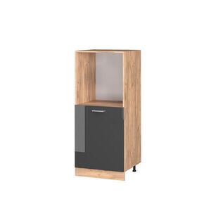 Vicco SKŘÍŇKA NA VESTAVĚNOU TROUBU R-Line Antracitový vysoký lesk 60 cm obraz