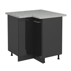 Vicco ROHOVÁ SKŘÍŇKA R-Line Antracitový vysoký lesk 75.6 cm PD Mramor obraz