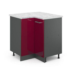 Vicco ROHOVÁ SKŘÍŇKA R-Line Červená vysoký lesk 75.6 cm PD Mramor obraz